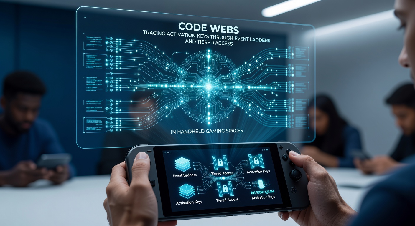 Handheld-Gaming-Geräte mit Aktivierungscodes und Event-Strukturen